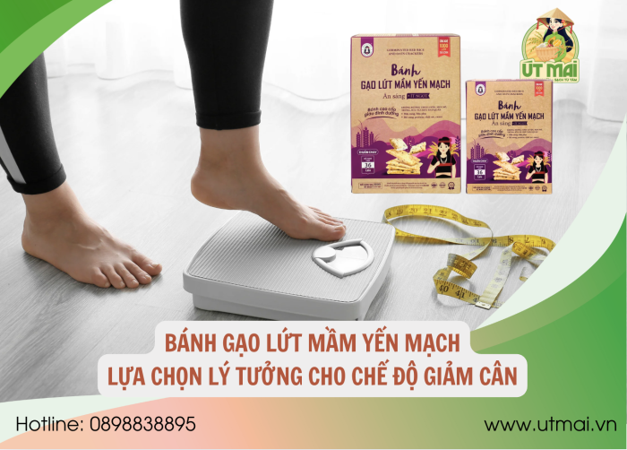 Bánh gạo lứt mầm yến mạch – lựa chọn lý tưởng cho chế độ giảm cân