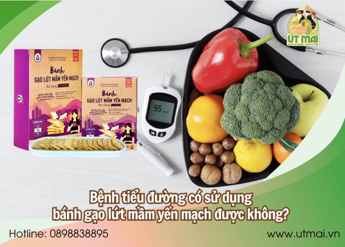 Bệnh tiểu đường có sử dụng bánh gạo lứt mầm yến mạch được không? 