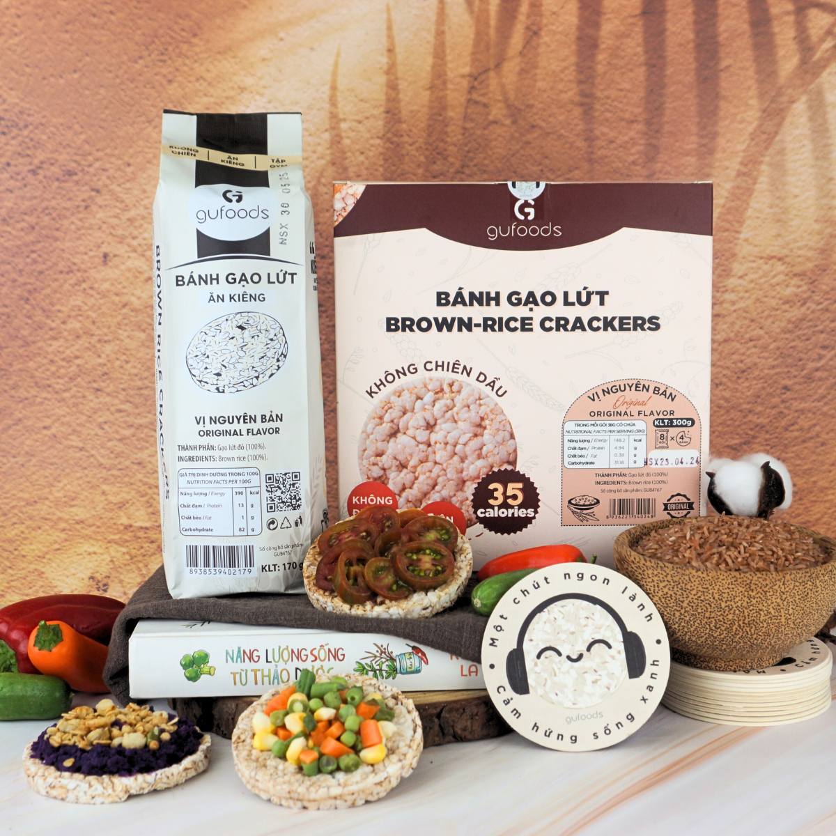 Bánh gạo lứt giải pháp tiện lợi giảm cân