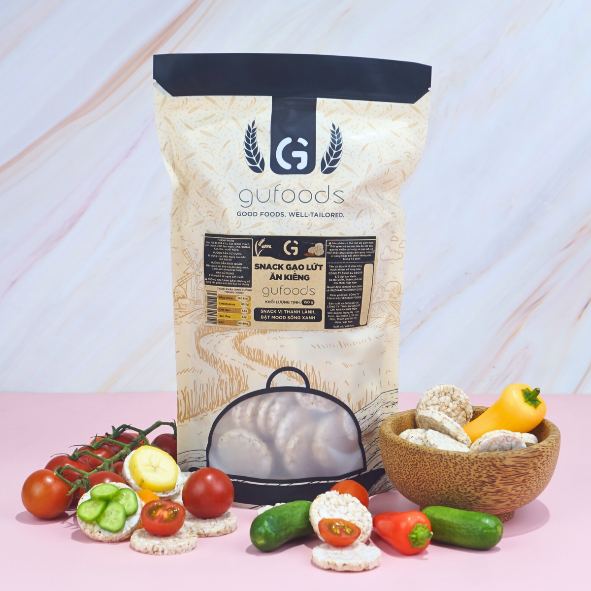 bánh snack gạo lứt