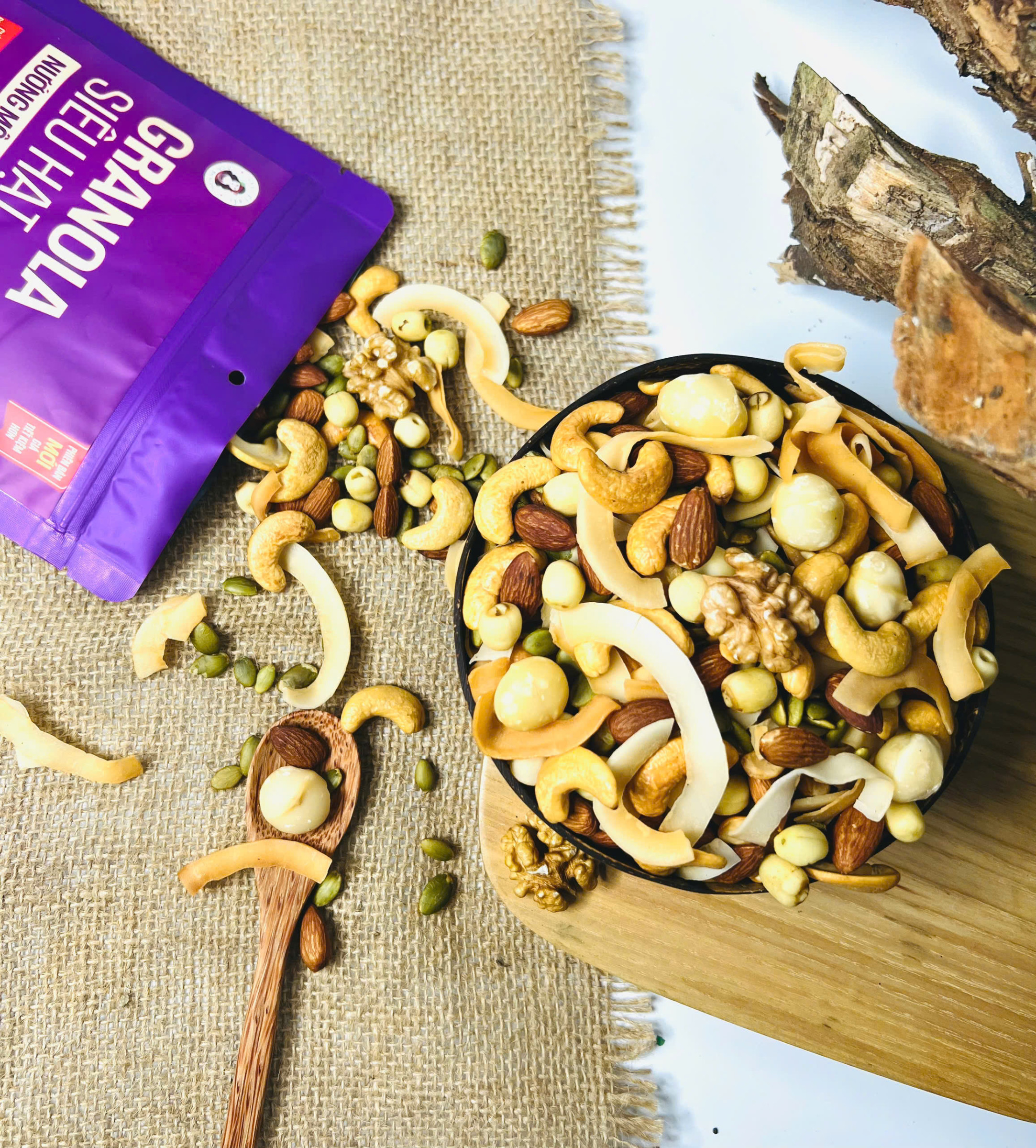 Granola túi tiện lợi