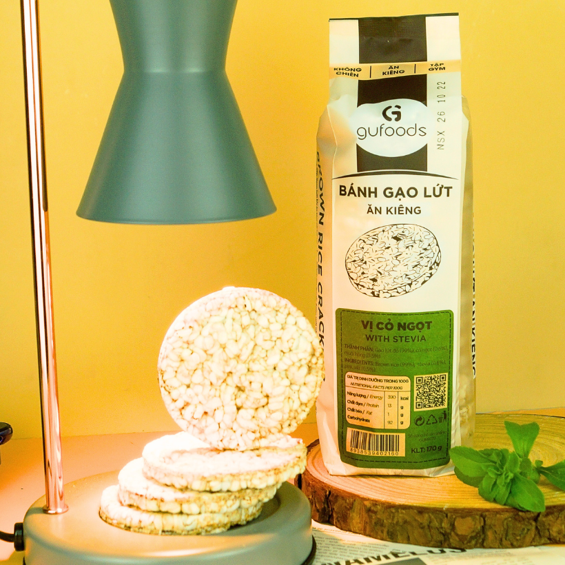 Bánh gạo lứt Gufood vị cỏ ngọt