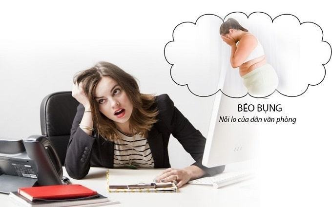 Béo bụng nỗi lo của dân văn phòng