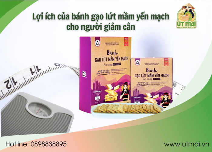 Lợi ích của bánh ăn sáng gạo lứt mầm yến mạch cho người giảm cân